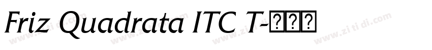 Friz Quadrata ITC T字体转换